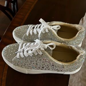 Betsy Johnson sneakers with rhinestones